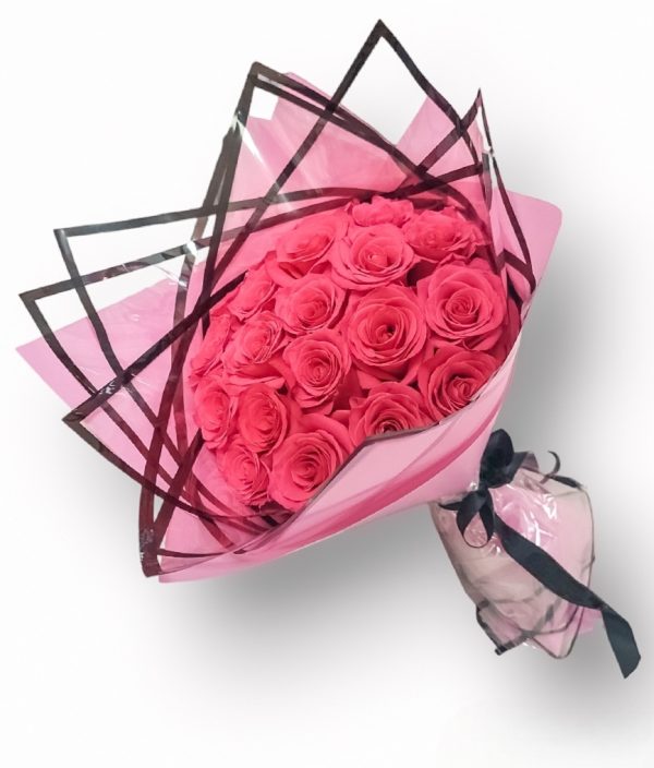 Pink roses bouquet