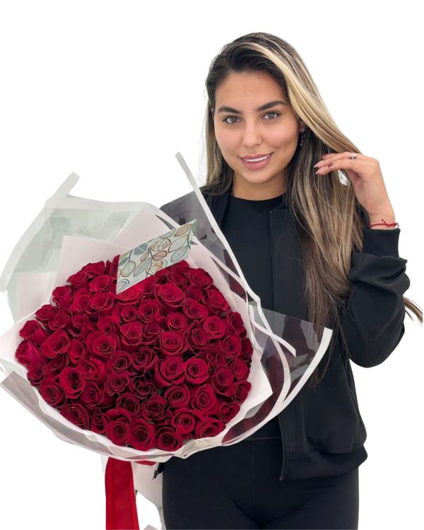 Roses Hand-Tied Bouquet (Copy) - Image 2